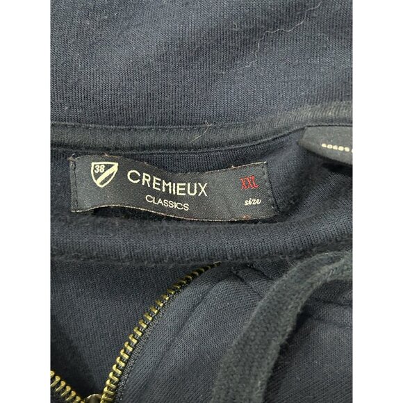 Cremieux Classics Navy Blue Hoodie With Full Zip Pockets Sz XXL - Picture 5 of 9